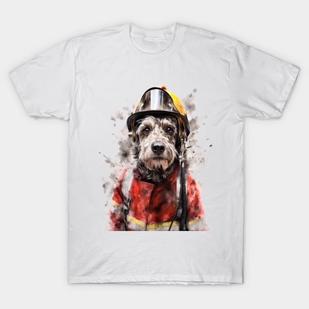 Fireman Dog T-Shirt by Urban Archeology Shop Gallery